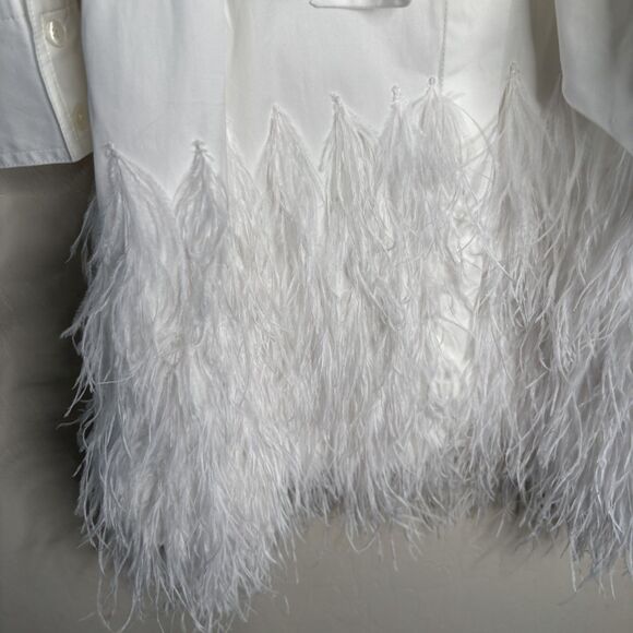 J.Crew Collection Feather Hem Shirt Dress - Picture 8 of 8